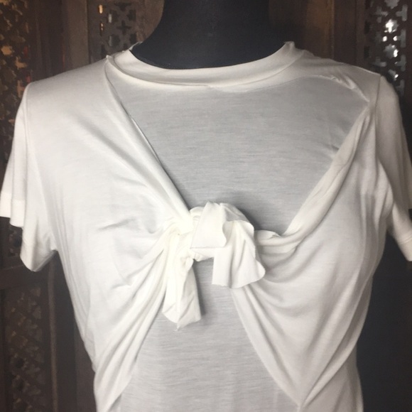MARQUES'ALMEIDA Slashed-knotted short-sleeved - Picture 6 of 9